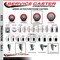 Service Caster 4'' SS Red Poly Swivel 1-3/8'' Expanding Stem Caster Total Lock Brake SCC-SSEXTTL20S414-PPUB-RED-138 - alternate 3